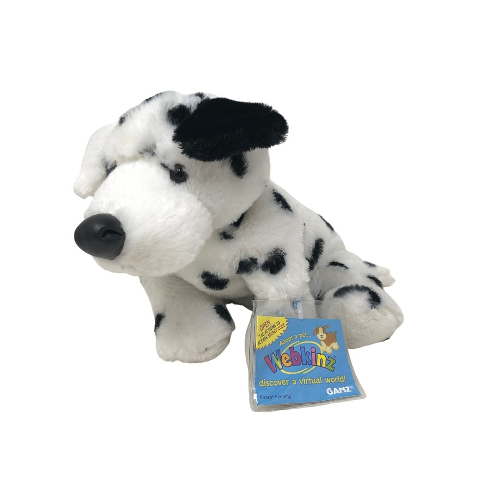 Ganz Webkinz Dalmatian Dog Plush with NEW Unused Code HM123 Vintage NWT